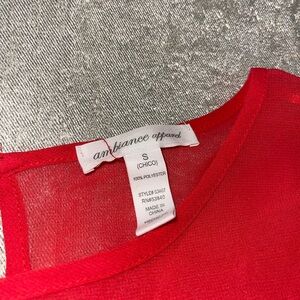 Ambiance Red Women's Top